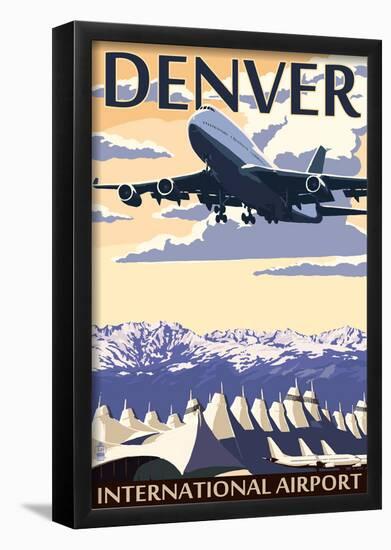 Denver, Colorado - Airport View-null-Framed Poster