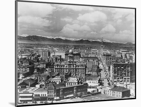 Denver Colorado and Rocky Mountains-null-Mounted Photographic Print