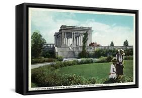 Denver, Colorado - Cheesman Memorial Pavilion View in Park-Lantern Press-Framed Stretched Canvas