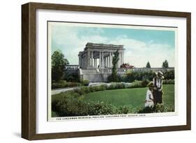 Denver, Colorado - Cheesman Memorial Pavilion View in Park-Lantern Press-Framed Art Print