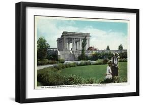 Denver, Colorado - Cheesman Memorial Pavilion View in Park-Lantern Press-Framed Art Print