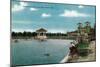 Denver, Colorado, City Park View of the Lake, Band Stand during an Afternoon Concert-Lantern Press-Mounted Art Print