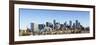 Denver Colorado City Skyline from West Side of Town. Snow Covered Ground Winter.-Ambient Ideas-Framed Photographic Print