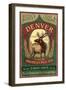 Denver, Colorado - Elk Head Pale Ale Vintage Sign-Lantern Press-Framed Art Print