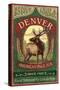 Denver, Colorado - Elk Head Pale Ale Vintage Sign-Lantern Press-Stretched Canvas