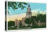 Denver, Colorado, Exterior View of East Side High School-Lantern Press-Stretched Canvas