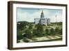 Denver, Colorado, Exterior View of the Capitol Bldg and View of the Grounds-Lantern Press-Framed Art Print