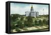 Denver, Colorado, Exterior View of the Capitol Bldg and View of the Grounds-Lantern Press-Framed Stretched Canvas