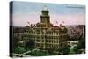 Denver, Colorado, Exterior View of the Court House-Lantern Press-Stretched Canvas