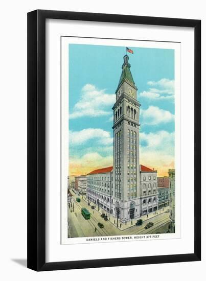 Denver, Colorado, Exterior View of the Daniels and Fisher Stores Company Building-Lantern Press-Framed Art Print