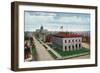 Denver, Colorado, Exterior View of the United States Mint and Capitol Buildings-Lantern Press-Framed Art Print