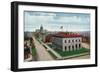 Denver, Colorado, Exterior View of the United States Mint and Capitol Buildings-Lantern Press-Framed Art Print