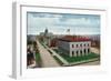 Denver, Colorado, Exterior View of the United States Mint and Capitol Buildings-Lantern Press-Framed Art Print