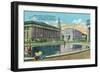 Denver, Colorado - North Section of Civic Center, Old Public Library Bldg-Lantern Press-Framed Art Print