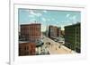 Denver, Colorado, Northern View Down Broadway-Lantern Press-Framed Art Print