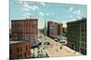 Denver, Colorado, Northern View Down Broadway-Lantern Press-Mounted Art Print