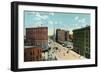 Denver, Colorado, Northern View Down Broadway-Lantern Press-Framed Art Print