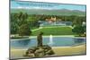 Denver, Colorado, Panoramic View of City Park from Museum of Natural History-Lantern Press-Mounted Art Print