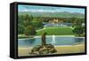 Denver, Colorado, Panoramic View of City Park from Museum of Natural History-Lantern Press-Framed Stretched Canvas