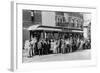 Denver, Colorado - Sightseeing Trolley with Crowd-Lantern Press-Framed Art Print