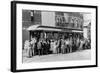 Denver, Colorado - Sightseeing Trolley with Crowd-Lantern Press-Framed Art Print