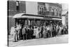 Denver, Colorado - Sightseeing Trolley with Crowd-Lantern Press-Stretched Canvas