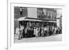 Denver, Colorado - Sightseeing Trolley with Crowd-Lantern Press-Framed Art Print