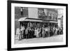 Denver, Colorado - Sightseeing Trolley with Crowd-Lantern Press-Framed Art Print