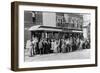 Denver, Colorado - Sightseeing Trolley with Crowd-Lantern Press-Framed Art Print