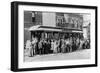 Denver, Colorado - Sightseeing Trolley with Crowd-Lantern Press-Framed Art Print