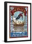 Denver, Colorado - Ski Shop Vintage Sign-Lantern Press-Framed Art Print