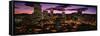 Denver, Colorado Skyline at Dusk-null-Framed Stretched Canvas