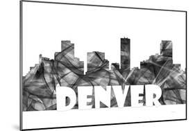 Denver Colorado Skyline BG 2-Marlene Watson-Mounted Giclee Print