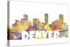 Denver Colorado Skyline Mclr 2-Marlene Watson-Stretched Canvas