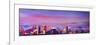 Denver Colorado Skyline with luminous Rocky Mounta-Markus Bleichner-Framed Premium Giclee Print