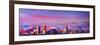 Denver Colorado Skyline with luminous Rocky Mounta-Markus Bleichner-Framed Premium Giclee Print