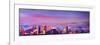 Denver Colorado Skyline with luminous Rocky Mounta-Markus Bleichner-Framed Art Print