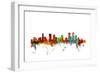 Denver Colorado Skyline-Michael Tompsett-Framed Art Print