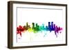 Denver Colorado Skyline-Michael Tompsett-Framed Art Print