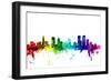 Denver Colorado Skyline-Michael Tompsett-Framed Art Print