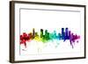 Denver Colorado Skyline-Michael Tompsett-Framed Art Print