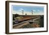 Denver, Colorado - Union Pacific Streamliner "City of Denver"-Lantern Press-Framed Art Print