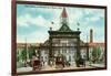 Denver, Colorado - Union Station and 17th Street Welcome Arch-Lantern Press-Framed Art Print