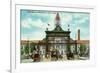 Denver, Colorado - Union Station and 17th Street Welcome Arch-Lantern Press-Framed Art Print