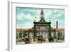 Denver, Colorado - Union Station and 17th Street Welcome Arch-Lantern Press-Framed Art Print