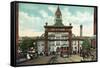 Denver, Colorado - View of 17th Street Welcome Arch, Union Station-Lantern Press-Framed Stretched Canvas