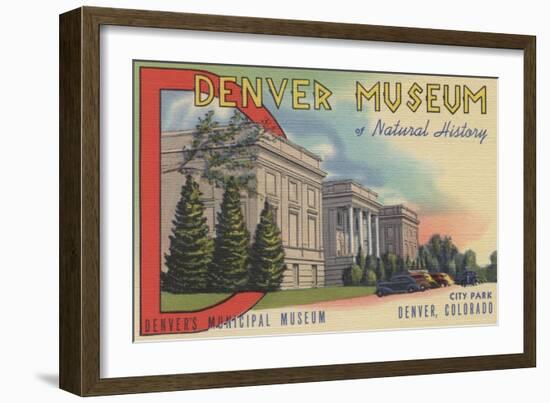 Denver, Colorado - View of Denver Museum of Natural History-Lantern Press-Framed Art Print