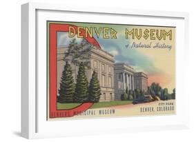 Denver, Colorado - View of Denver Museum of Natural History-Lantern Press-Framed Art Print