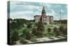 Denver, Colorado, View of the State Capitol Building and Grounds-Lantern Press-Stretched Canvas