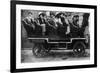 Denver, Colorado, View of Tourists on a Seeing Denver Bus-Lantern Press-Framed Premium Giclee Print